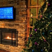 We arrived at West Side Christian Church in Springfield with plenty of time to spare (as planned, thanks to Randy!), and after setting up in the sanctuary, I took a moment to relax in their Fireside Cafe. (photo by Danl Blackwood)