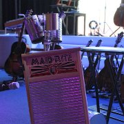 Rob Farmer has a deep love for the washboard – which made it’s face known during the show.   (photo by Randy Brown)
