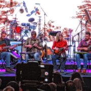 Mandolins and toy keyboards – only at an ACQ concert.   (photo by Danl Blackwood)