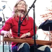 Jeanne Anne and the dulcimer.   (photo by Betty Horn)