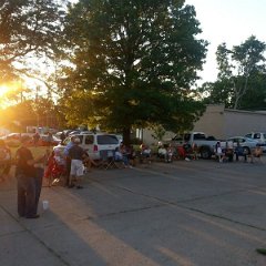 It cooled just a bit as the sun went down.
