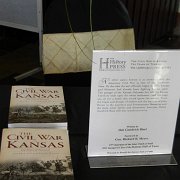 Deb Bisel's new book "The Civil War in Kansas: Ten Years of Turmoil" was available for purchase.